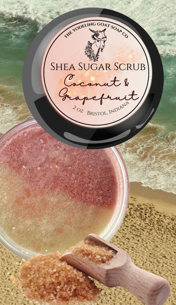 Coconut + Grapefruit Shea Sugar Scrub